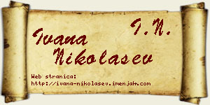 Ivana Nikolašev vizit kartica